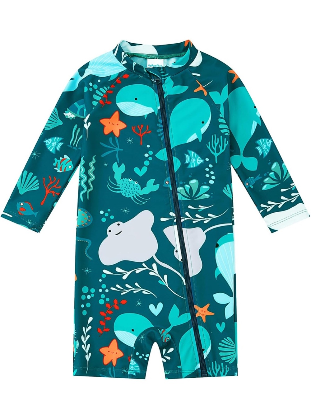 Upandfast Baby Ocean Rash Guard Swimsuit UPF 50+ 3–6M